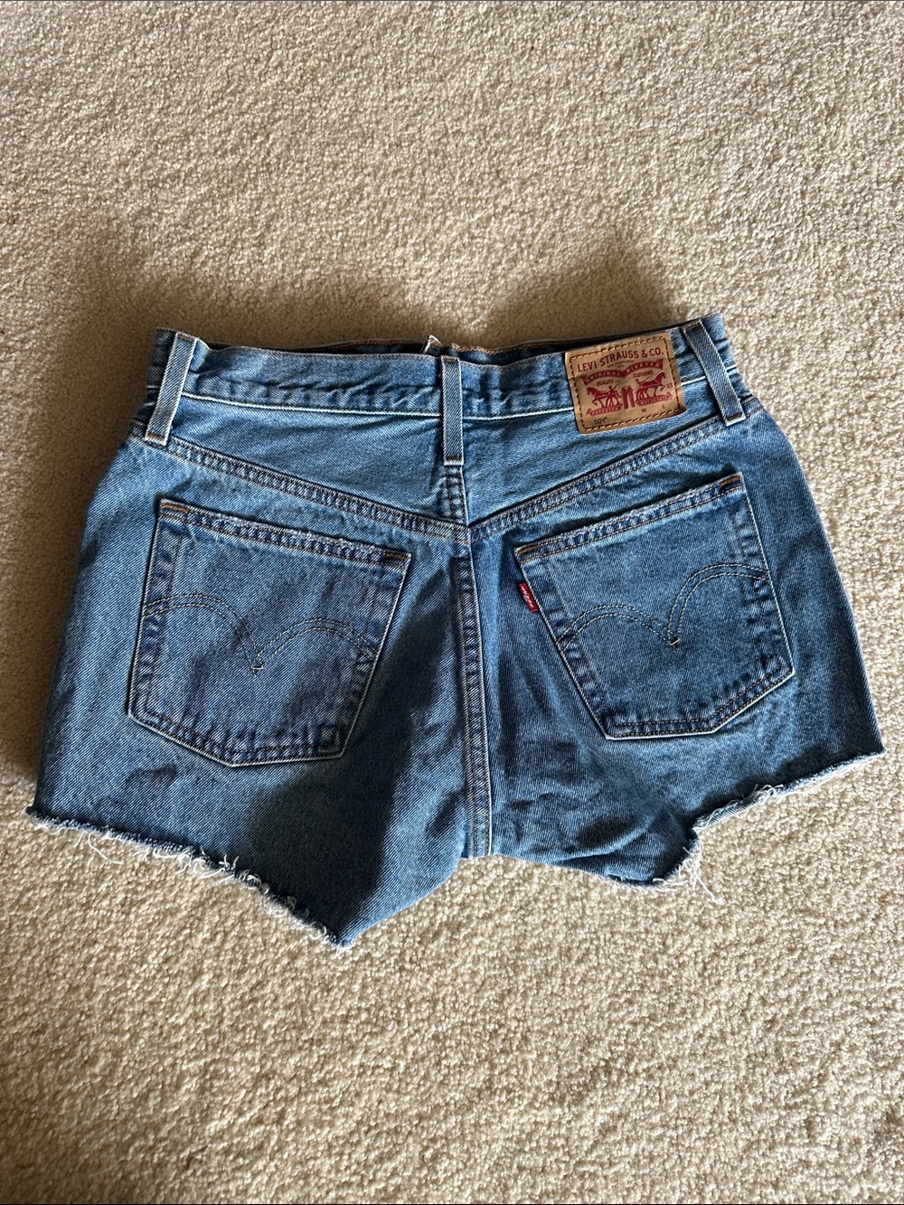 Levi's Women's Denim Cutoff Shorts - Light Wash, Medium Wash, Black, White - Picture 13 of 16